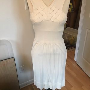 Milly White Knit Dress